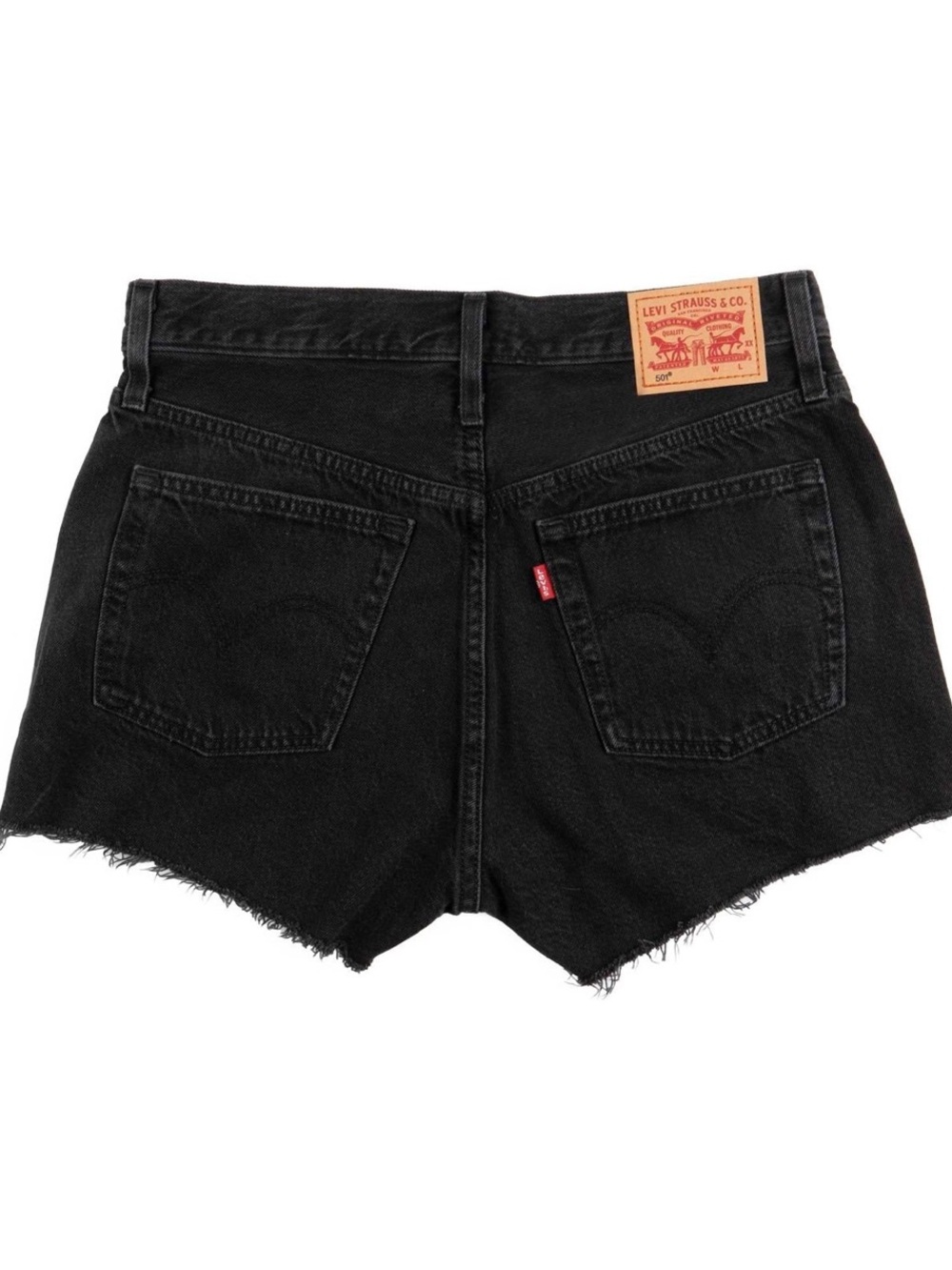 Levi's 501 Black Denim Shorts